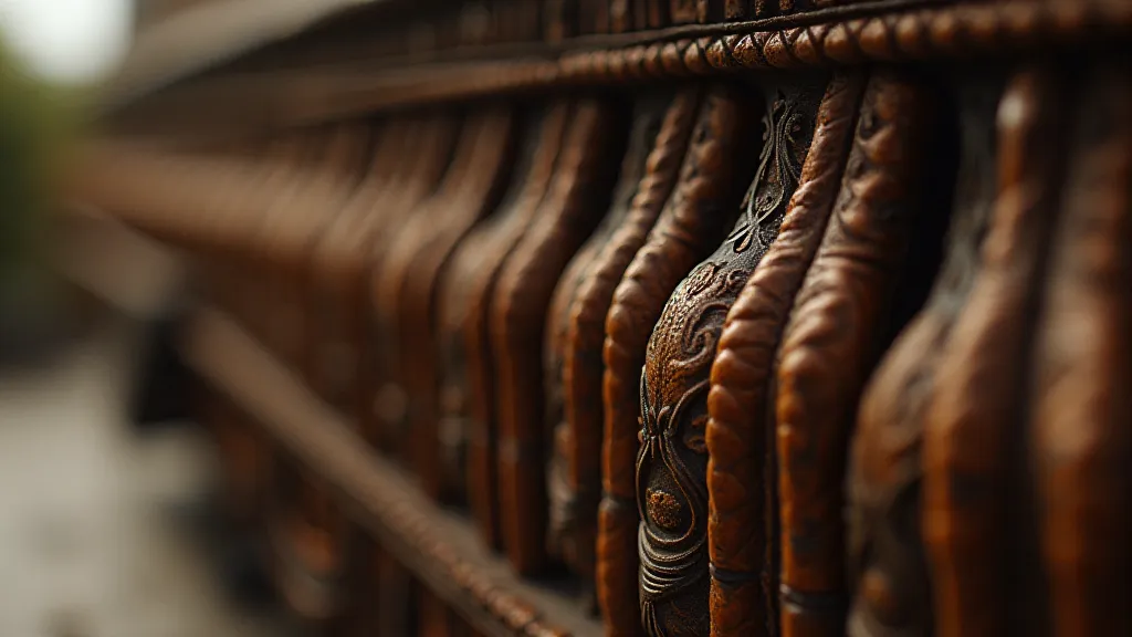 Antique accordion bellows detail