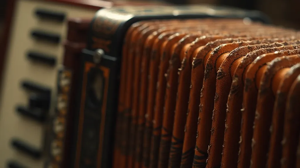 Accordion bellows detail