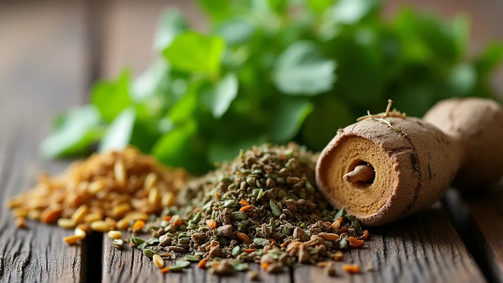 Dried herbs for pet wellness tea