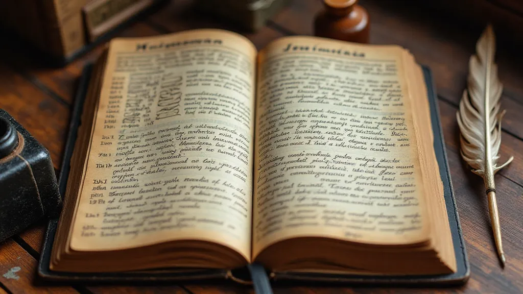Herbal notebook with handwritten notes